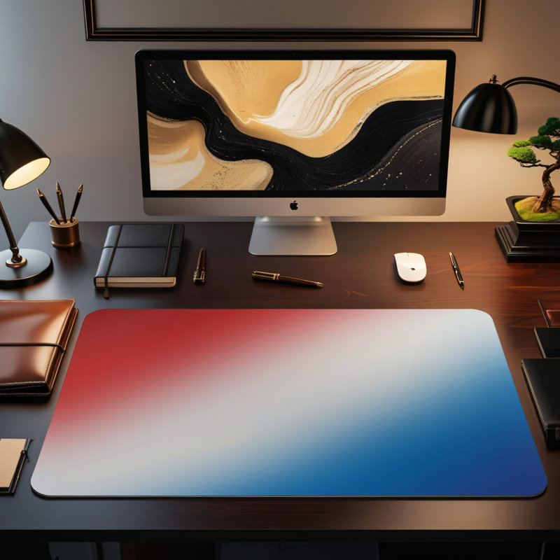 Polyester Desk Pad, 14.4x12.1