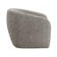 Fauteuil d'appoint en tweed brun et gris Livia