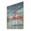 Flamingo Beach Couple I - Tropical côtier sur bois-847692043