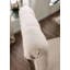 Ensemble classique de 2 chaises d'appoint capitonnées en lin
