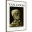 Fumeur squelette d'Halloween par Vincent van Gogh, reproduction d'art sur toile encadrée-1209062369-1209062373