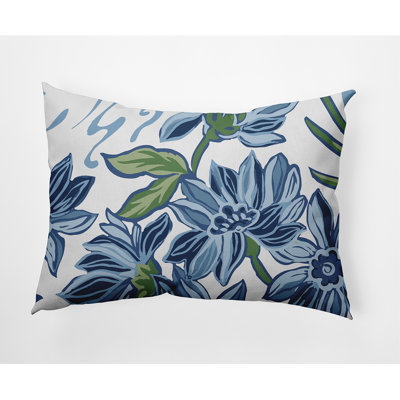 Iona Floral Outdoor Reversible Throw Pillow