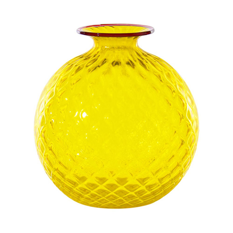 Venini Monofiore Balloton, 4.92" H x 4.33" W x 4.33" D, Ginkgo Biloba