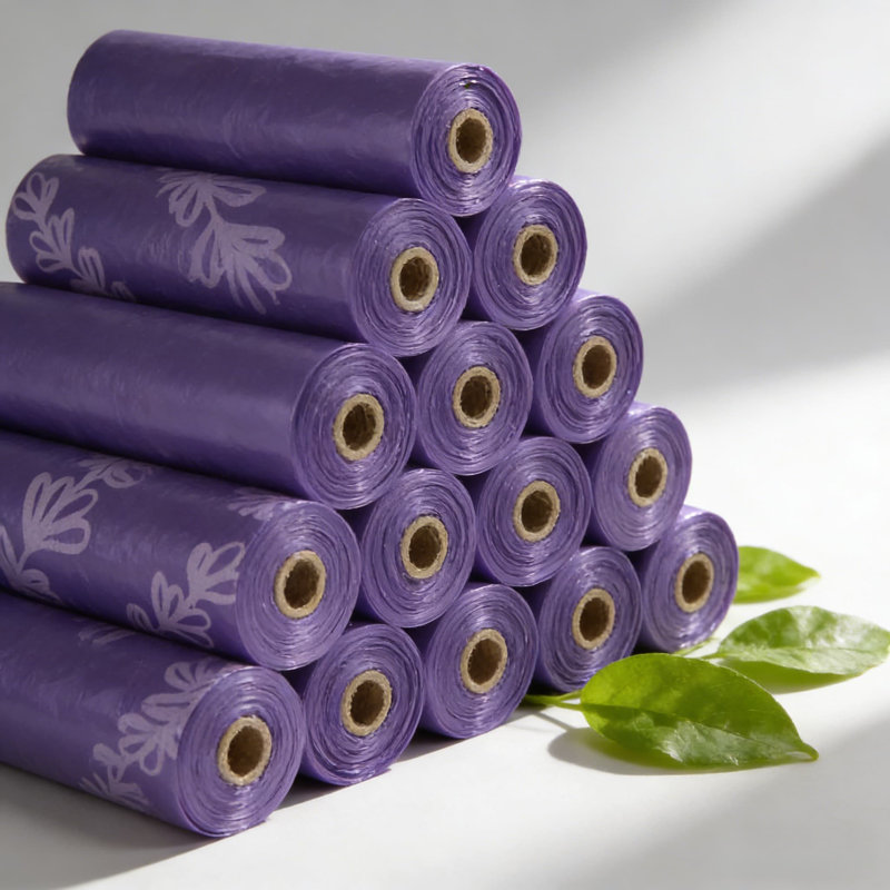Extra Thick Dog Poop Bags With Leak Proof And Tear Resistant Design, Lavender Scented, For Easy And Hygienic Pet Waste Cleanup During Walks And Travel