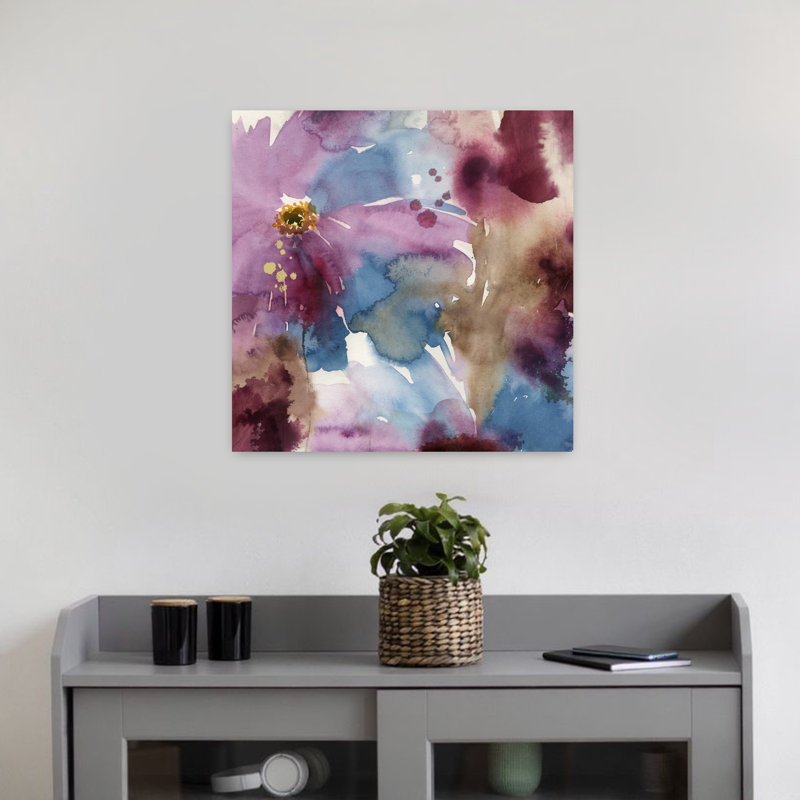 Lavallière I, abstrait, audacieux, nature, art floral, H 18 po x l 18 po