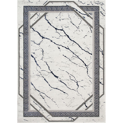 Monaco Series Abrstract Black/Gray/Ivory/Beige Area Rug