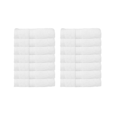 Elegance Essentials 550GSM 100% Cotton Zero Twist Super Absorbent Wash Cloth (Set of 12) - 13"x13"