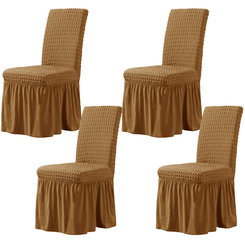 Housse pour chaise de salle à manger Universal, Amande