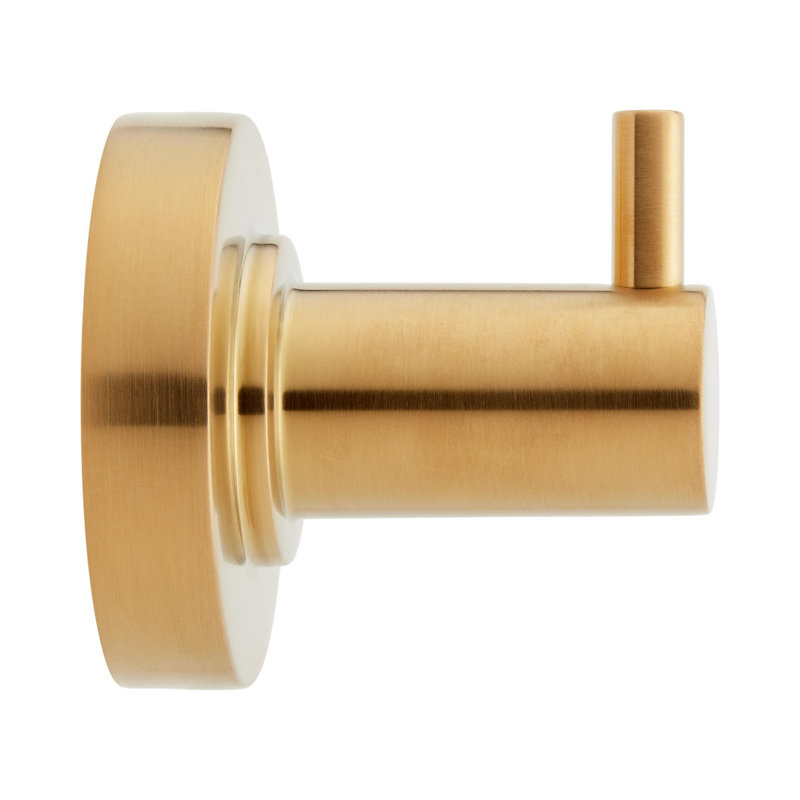 Lexia Single Robe Hook, Brushed Gold