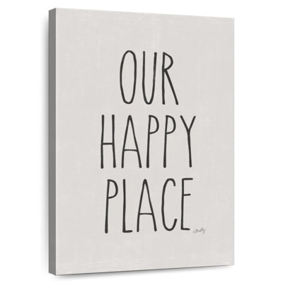 Our Happy Place Print Wall Sign