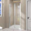 36-37 1/4 po x 72 po H porte de douche en verre pliable sans cadre-105374206