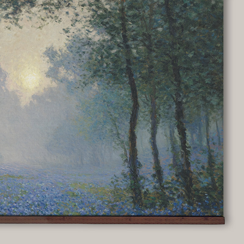 Tapisserie murale «Blue Woodland Forest», 32''Hx48''W