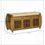 Banc à chaussures avec armoires de rangement, banc d'entrée en bambou avec coussin de siège, 3 portes, support latéral