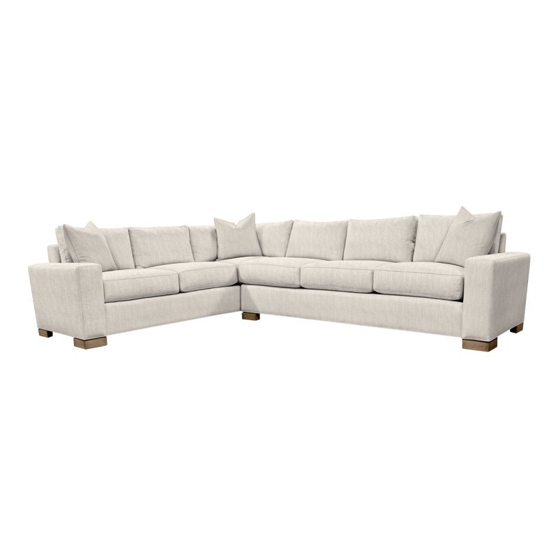 Claremont Sectional, Instant Parchment Linen Blend, Hampton