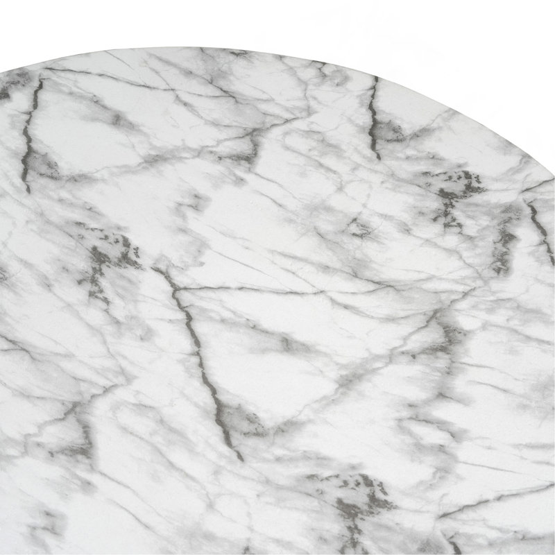 Table basse en faux marbre pour une utilisation intérieure et extérieure