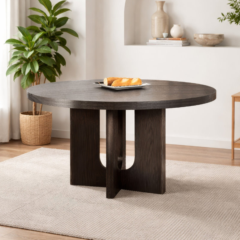 Table de salle à manger Zoko, Gris cendre