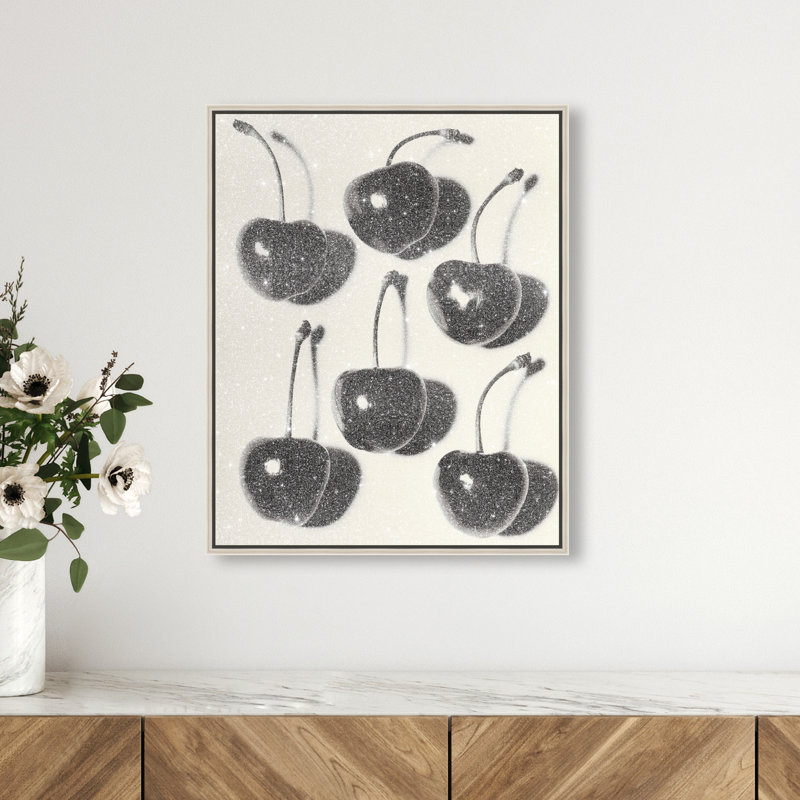 Obscure Berries I Print by Oliver Gal, 37"H x 31"W, Silver Floater Frame