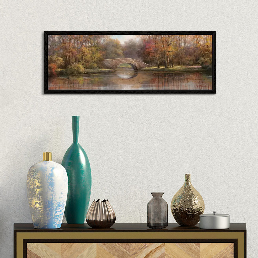 Entlang des Flusses I von T.C. Chiu - Panoramaleinwand auf Leinwand Giclée auf Leinwand