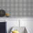 Hudson Grey Checkered Plaid Wallpaper