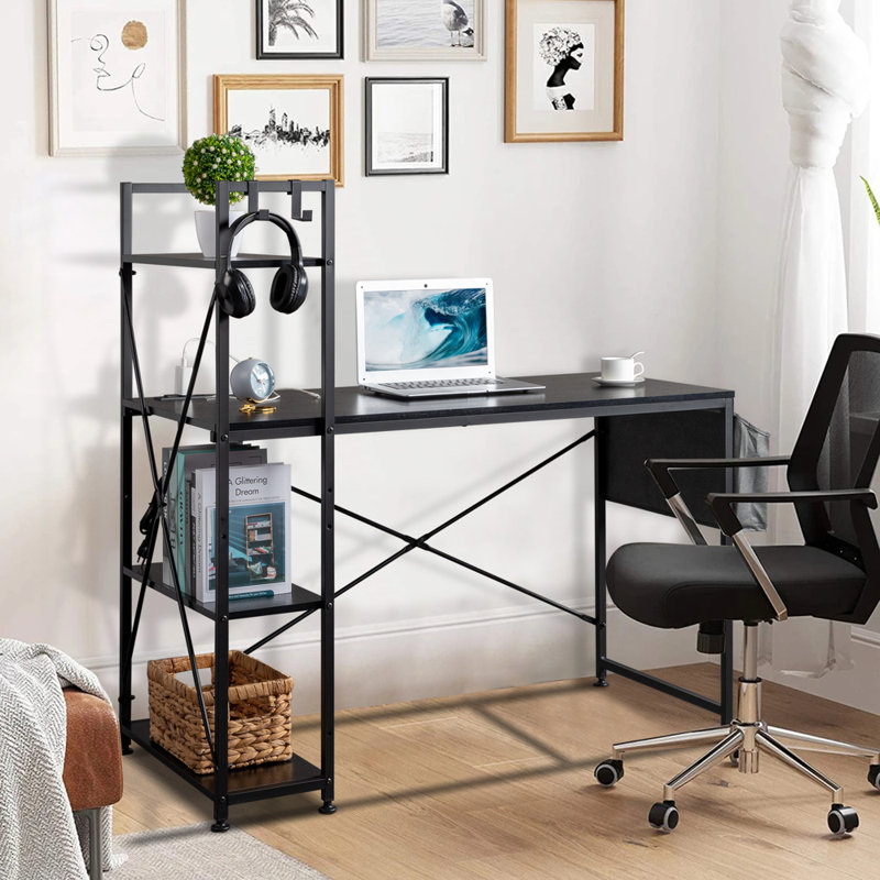 Bureau d'ordinateur l 47,2 po Schulen, Noir