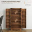 Armoire de cuisine avec tablettes réglables brun-118674993