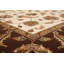 Tapis zone en laine beige/brune 6 pi x 9 pi à la main one-of-kind noué la 2010 aubousson Izmir