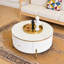 Table basse ronde moderne avec 2 grands tiroirs-2100147710