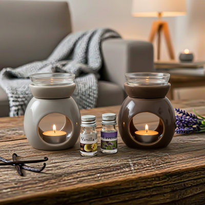 Haight Ceramic 2 Piece Oil Burner Set Asstd - Set Of 2