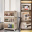 Armoire de rangement en plastique avec roues