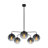 5-Light Hand-Blown Gradient Glass Globe Chandelier