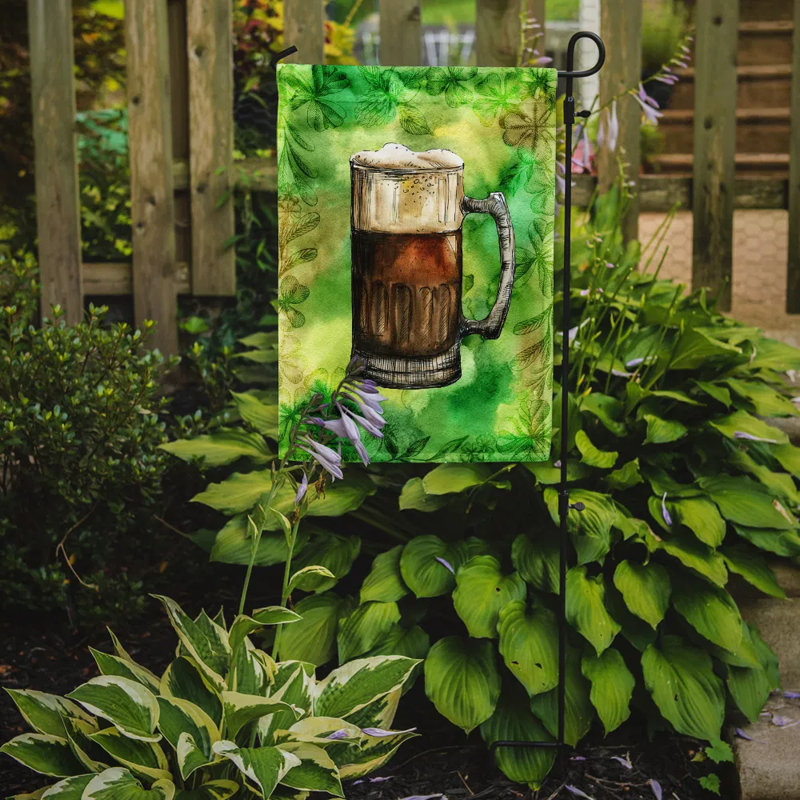 Multicolore, drapeau de jardin irlandais St Patrick's Day
