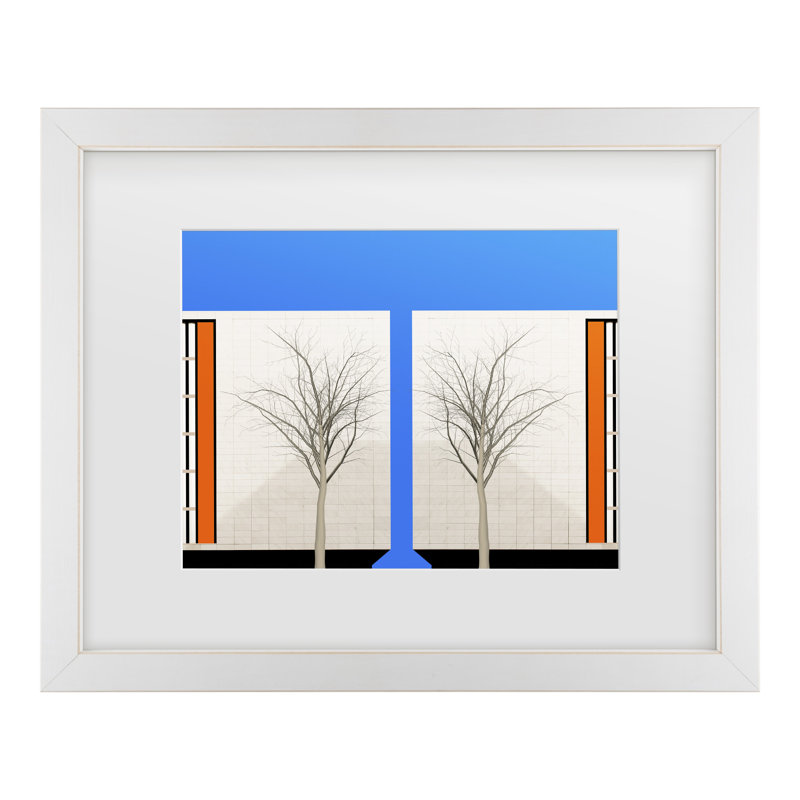 Inge Schuster  Twins Matted Framed Art, 13" H x 16" W