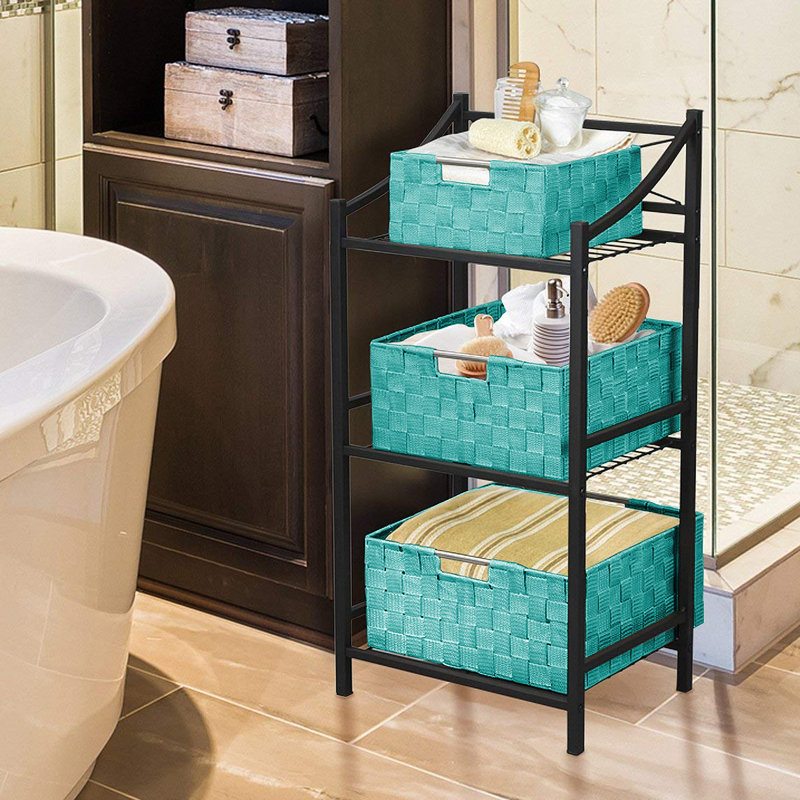 Ensemble de paniers 7 pièces Weave, Turquoise