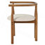 Chaise de salle à manger moderne, chaise de cuisine avec pieds en bois massif, chaises de salle à manger pour bar / restaurant et salle à manger, ensemble de 2, noyer