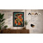 Patterned Pizza Slice Modern - Framed Print-799237535-799237504