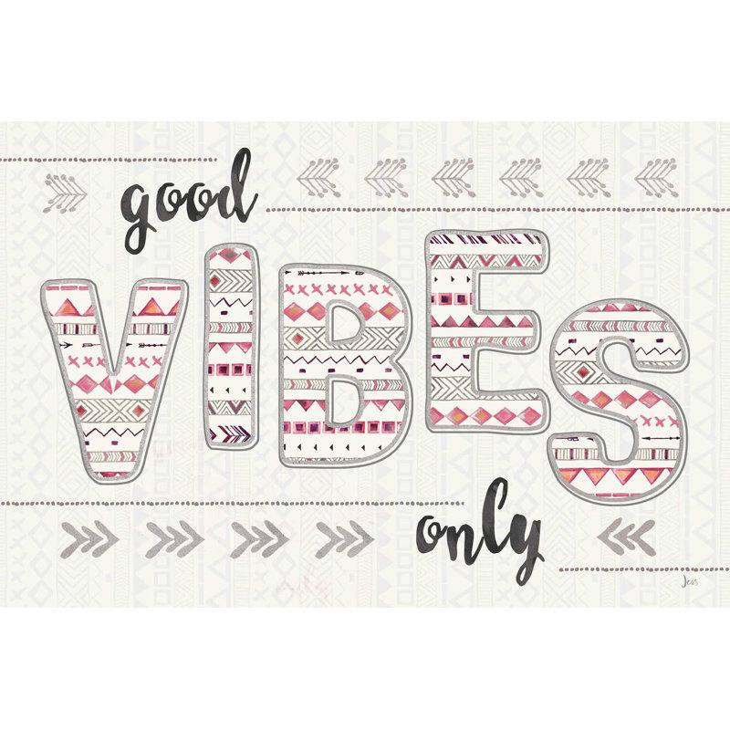 Boho Quotes III rose gris, H 12 po x l 18 po x P 1,25 po