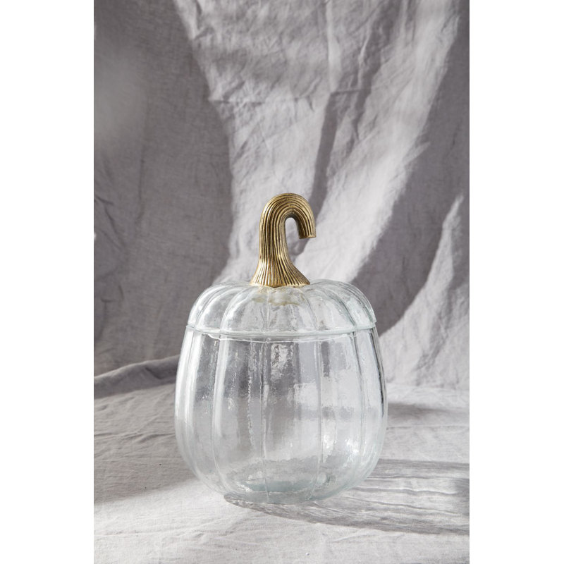 Translucent Pumpkin Terrarium 8.75"X8.75"X12.75"