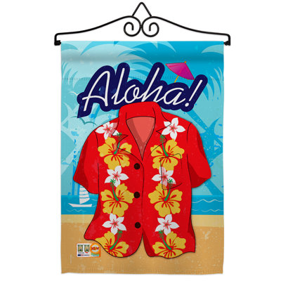 Paradise maillots, impression en polyester de 2 côtés, 19 po x 13 po ensemble de drapeau