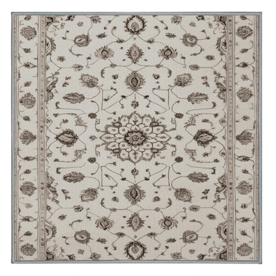 Machine Washable Tabriz Gray Area Rug