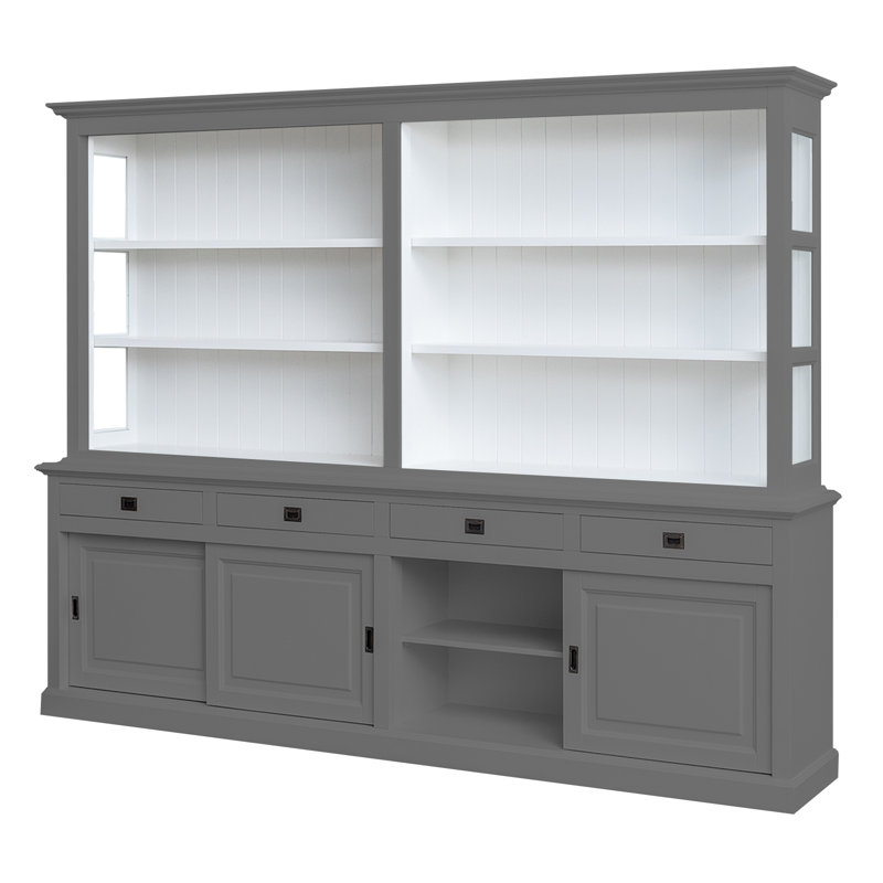 Bush Display Cabinet, Dark Grey