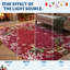 Tapis de Noël à motifs de rennes et de flocons de neige, antidérapant, antitache, lavable à la machine, pliable, idéal pour la décoration intérieure des fêtes de fin d'année.-630895630-630895631