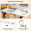 Ensemble de meuble-lavabo autoportant 60 po avec lavabo en résine 60 po Modern Modern