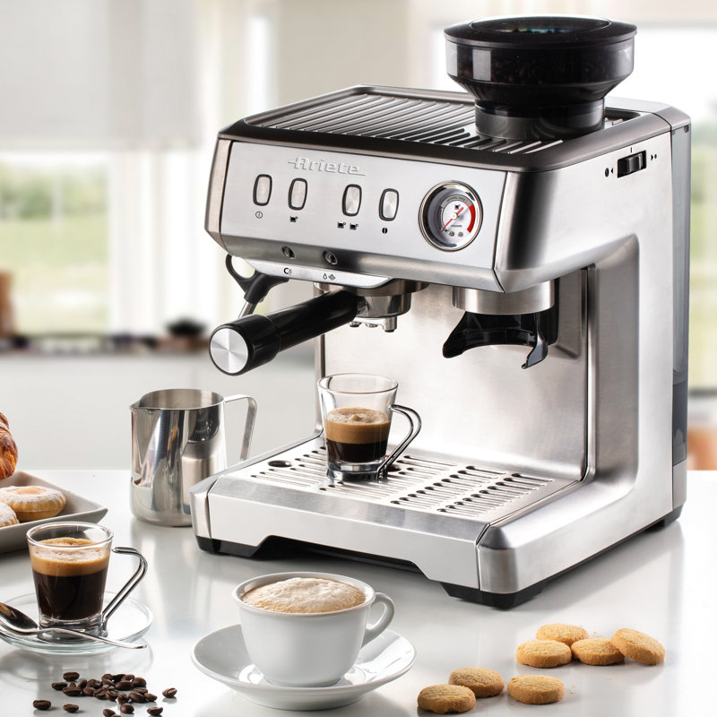 Ariete METAL Espresso Coffee Maker with Grinder