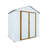 7 ft. 0.5 in. W x 4 ft. 2 in. D Steel Storage Shed