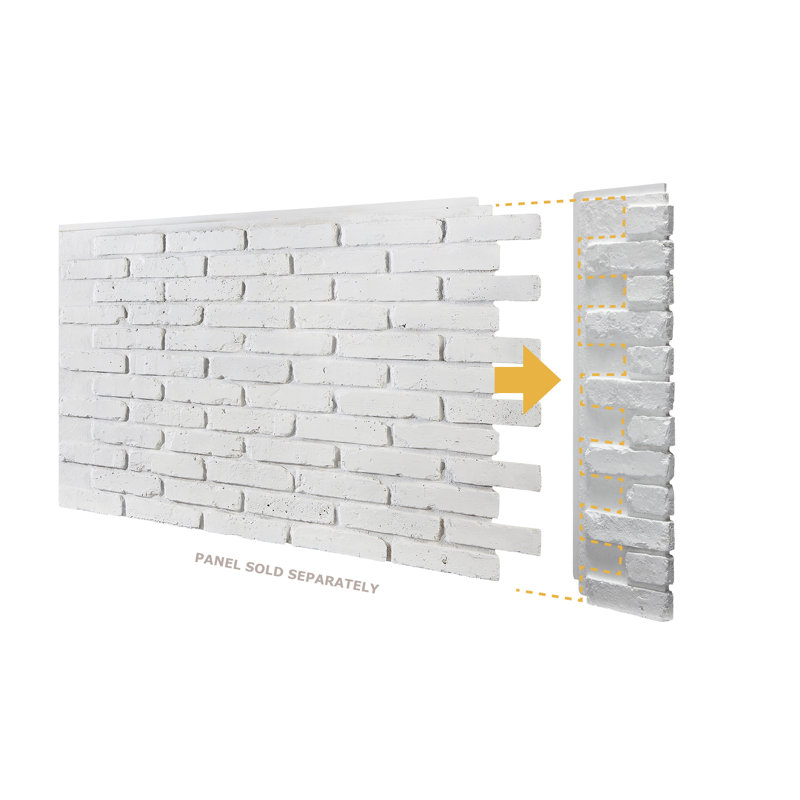 Chicago Wall Interlocking Right Endcap, Glacier