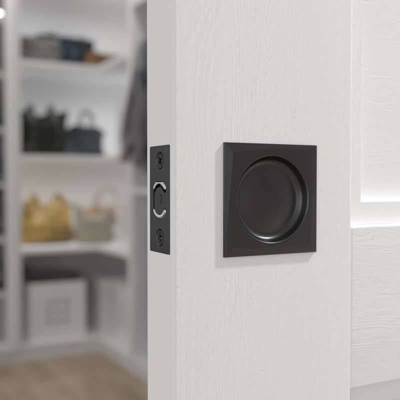 Poignée de porte à poche, Noir