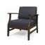 Ensemble de 2 chaises club, gris foncé