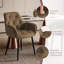 Luxury Modern Velvet Tufted Armchair with 11.5cm Thick Cushion for Dining Room, Restaurant, Reception Room, Hotel-435966724