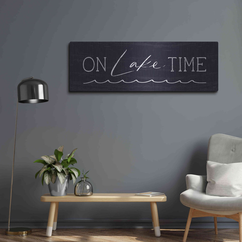 «On Lake Time» par Lux + Me, art mural, H 16 po x l 48 po