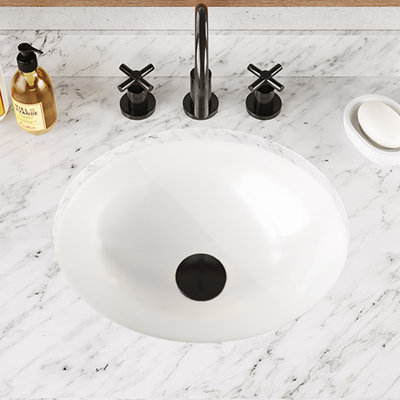 St Thomas Creations By Icera 17'' White Vitreous China Oval Bathroom Sink with Overflow